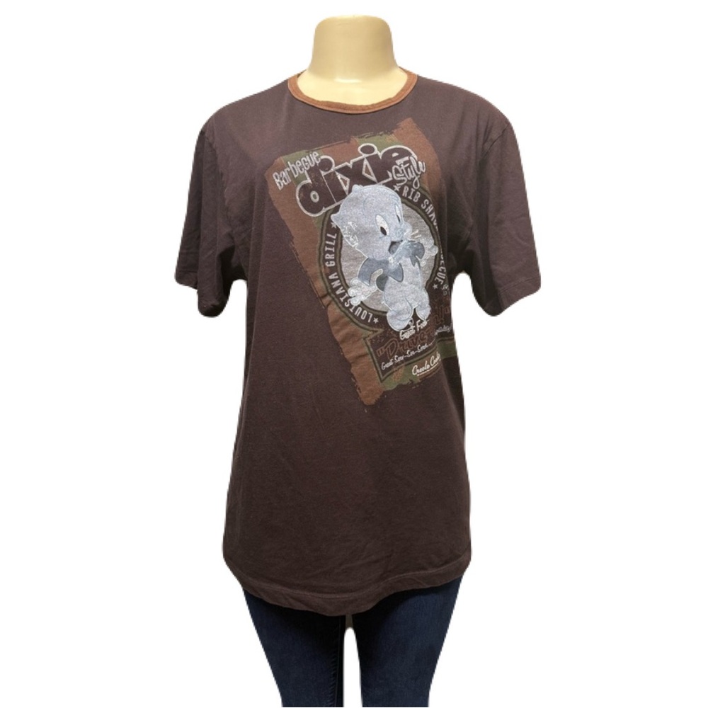 Looney Tunes Porky Pig Graphic Tee Size Medium